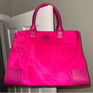 Tory Burch Neon Pink Ella Tote